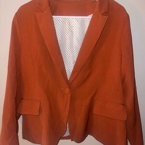 Women's Orange Blazer